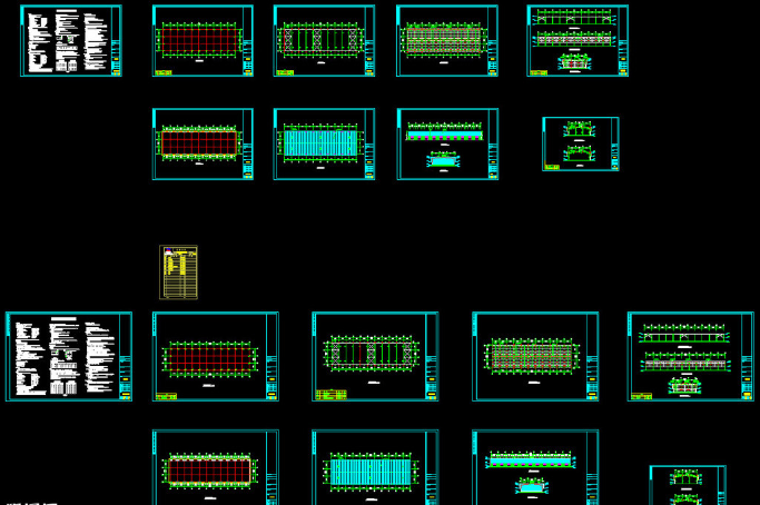 深州钢结构厂房图纸