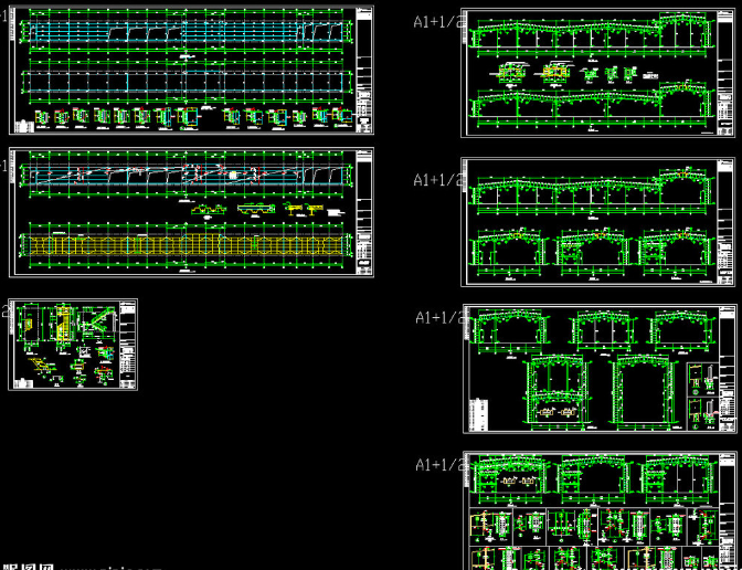 深州钢结构厂房图纸